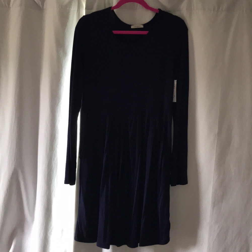 NWT Long Sleeve Navy Blue Dress